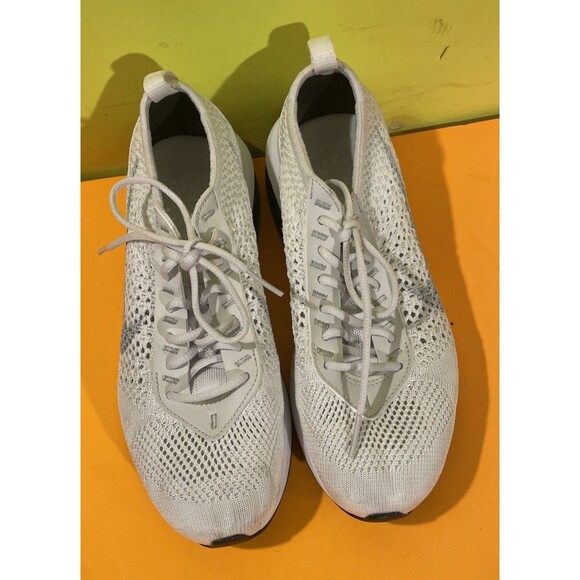Nike Air Max Flyknit Racer White ‘Pure Platinum’ Womens Size 6 DM9073-100 - Picture 1 of 7